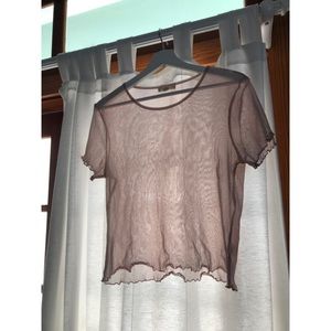 Pink Mesh Top